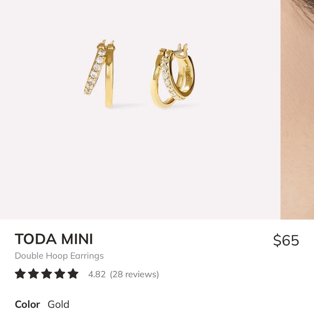 Ana Luisa double hoop mini earrings